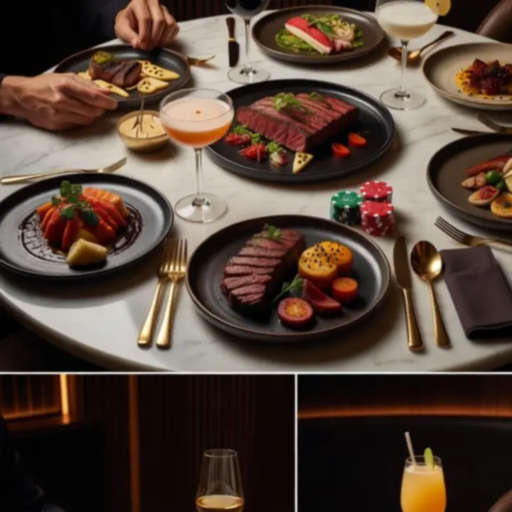 Cocktails, shared plates and late-night bites beside a poker table in an Australian supper club